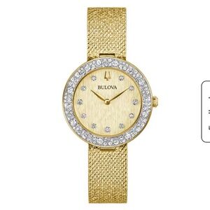 Bulova ladies’ 33mm Crystal Watch